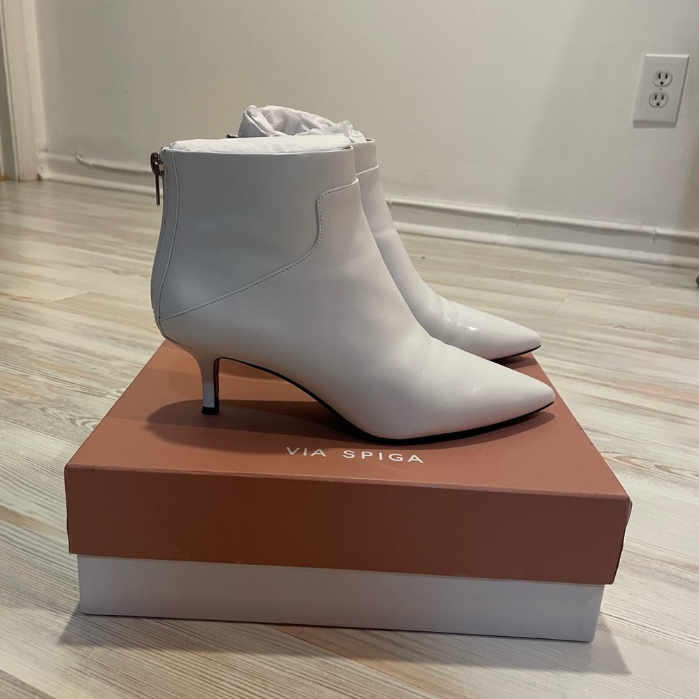 Via Spiga White Booties
